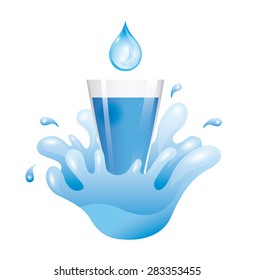 water concept design, vector illustration eps10 graphic 