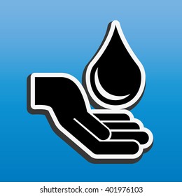 water concept icon design 