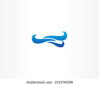 water concept logo design icon