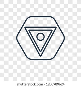 Water concept vector linear icon isolated on transparent background, Water concept transparency concept in outline style