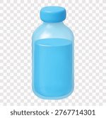 Water Conservation and Ecology Vector Icon Set | 3D icon set | water bottle