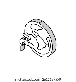 water conservation environmental isometric icon vector. water conservation environmental sign. isolated symbol illustration