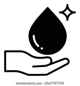 Water Conservation Icon Element For Design
