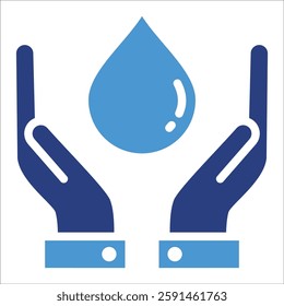 Water Conservation Icon Element For Design