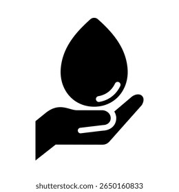 Elemento de icono de conservación de agua para diseño