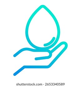 Water Conservation Icon Element For Design