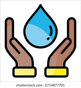 Icon-Element Wasserschutz für Design