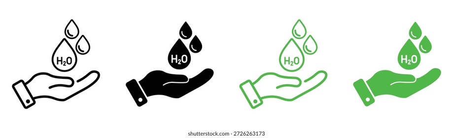 Water Conservation Icon – Save Water, Sustainability and Eco Friendly Symbol