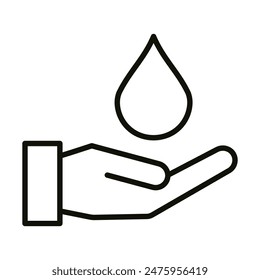 Icono de Conservación de Agua Ilustración vectorial