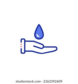 ilustración de vector de conservación de agua