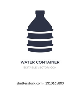 water container icon on white background. Simple element illustration from Food concept. water container icon symbol design.
