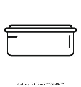 Water container icon outline vector. Eco recycle. Reduce trash