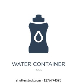 water container icon vector on white background, water container trendy filled icons from Food collection, water container vector illustration