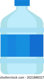 Water container, illustration, vector on a white background.
