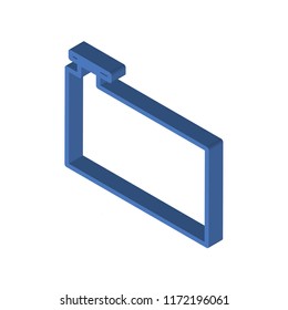 Water Container isometric left top view 3D icon
