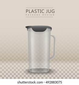 water container without label isolated on transparent background. 3D illustration