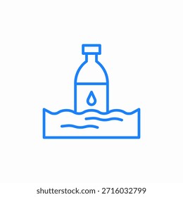 water contamination icon sign vector
