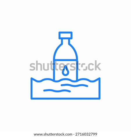 water contamination icon sign vector
