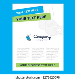 Water control Title Page Design for Company profile ,annual report, presentations, leaflet, Brochure Vector Background