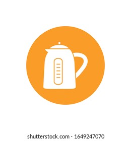 Water cooker appliance block style icon design, House home electronic equipment tool apartment technology interior and household theme Vector illustration