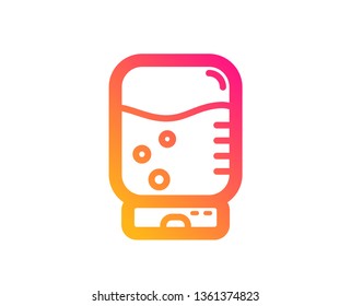 Water cooler bottle icon. Still aqua drink sign. Liquid symbol. Classic flat style. Gradient water cooler icon. Vector