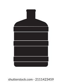Icono del icono del refrigerador de agua ilustración del vector del fondo blanco