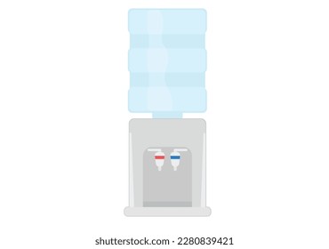 water cooler with bottle vector illustration on white background