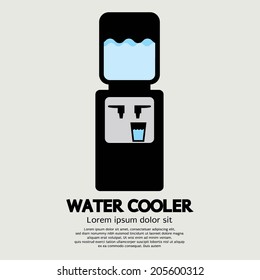 Water Cooler Graphic Vector Illustration