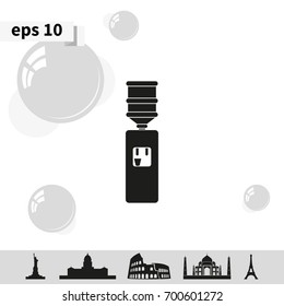 Water cooler icon.