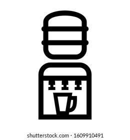 water cooler icon isolated sign symbol vector illustration - high quality black style vector icons
