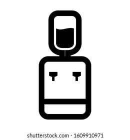 water cooler icon isolated sign symbol vector illustration - high quality black style vector icons
