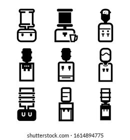 water cooler icon isolated sign symbol vector illustration - Collection of high quality black style vector icons
