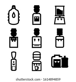 water cooler icon isolated sign symbol vector illustration - Collection of high quality black style vector icons
