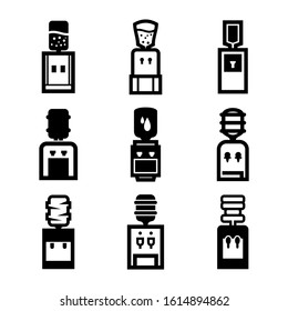 water cooler icon isolated sign symbol vector illustration - Collection of high quality black style vector icons

