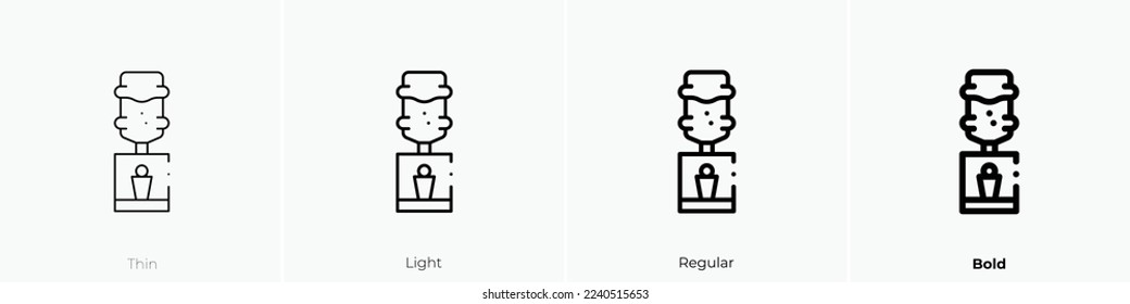 water cooler icon. Thin, Light Regular And Bold style design isolated on white background