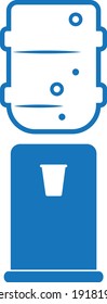 Water cooler icon vector isolate