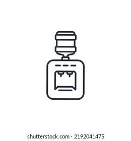 Water cooler icons  symbol vector elements for infographic web