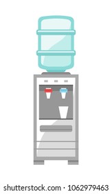 Water cooler on white background