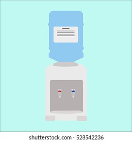water cooler on a white background