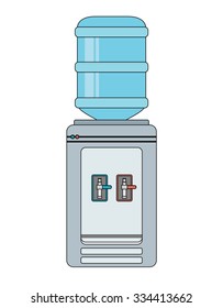 Agua fría. Ilustración plana del vector
