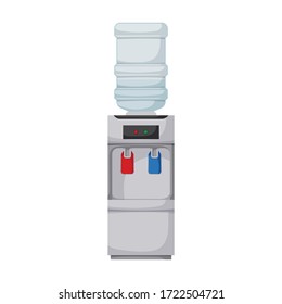 Water Cooler Vector Icon.Cartoon Vector Icon Isolated On White Background Water Cooler.