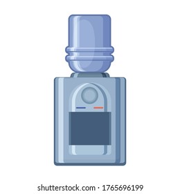 Water cooler vector icon.Cartoon vector icon isolated on white background water cooler.