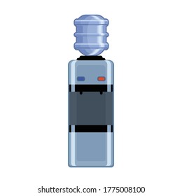 Water cooler vector icon.Cartoon vector icon isolated on white background water cooler.