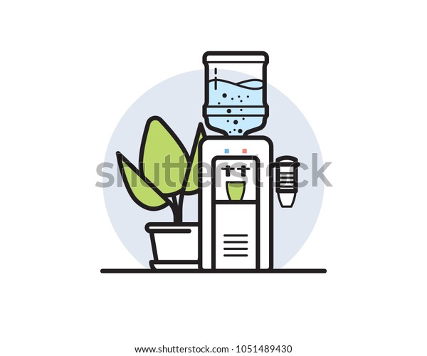 Water cooler vector
illustration