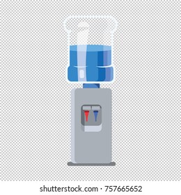 Water cooler. Vector illustration on isolated background.