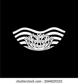 
Water and Coral Illustration for Logo or Design Element. Water and Coral Conservation Logo or Design Element. Vector Illustration