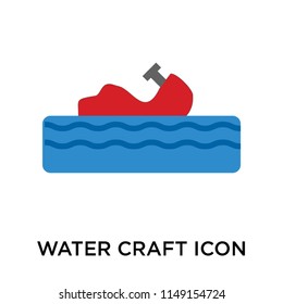 Water craft icon vector isolated on white background for your web and mobile app design, Water craft logo concept