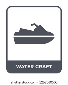water craft icon vector on white background, water craft trendy filled icons from Travel collection, water craft simple element illustration