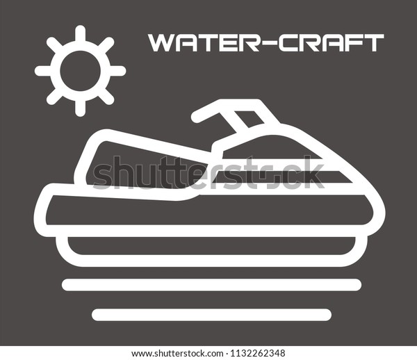 WATER CRAFT VECTOR ICON\
