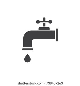 Water crane black filled solid icon.